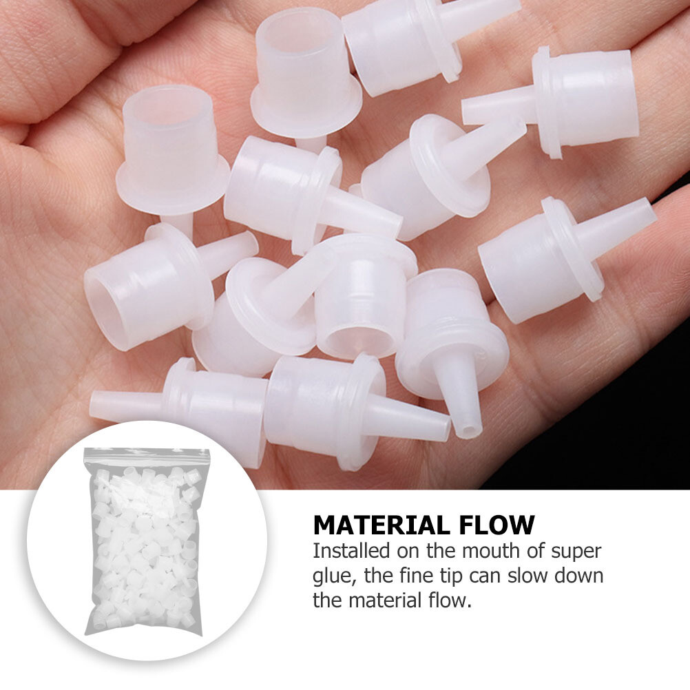 glue for eyelashes glue bottle Glue Replacement Caps Bottled Glue Tips Lash