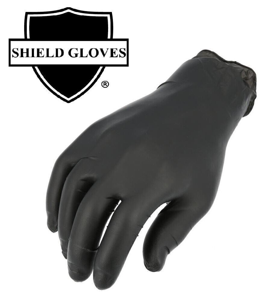 100-2000 Black 6 Mil Nitrile Finger Medical Latex Powder Free Disposable Gloves