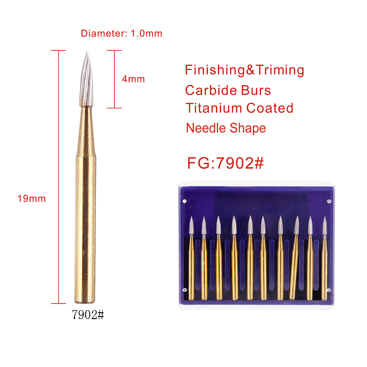 Dental Tungsten Carbide Burs FG Polishing Drills Trimming/Finishing Polishers