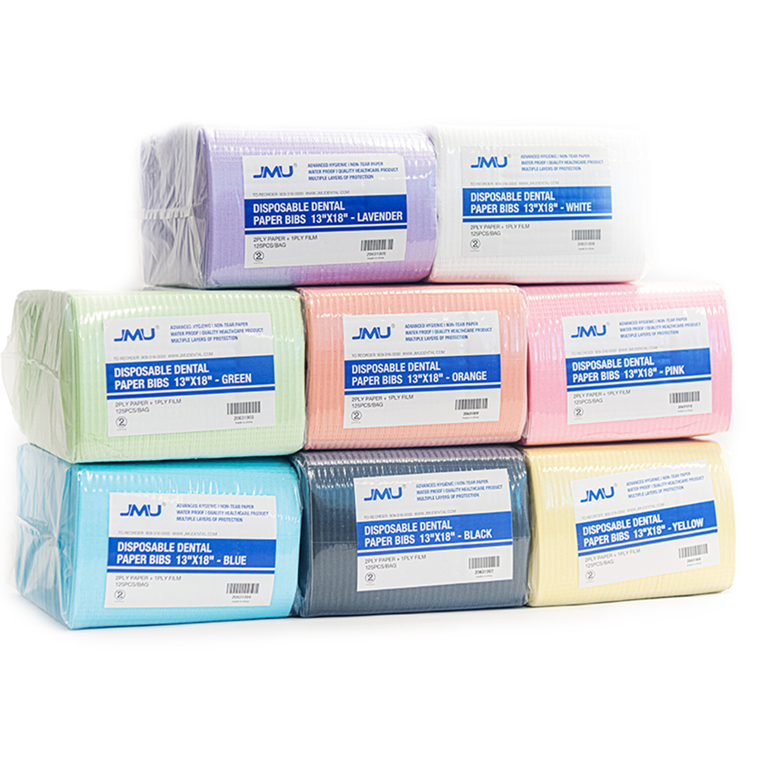 125/500Pcs Disposable Dental Bibs Medical Tattoo Towels Waterproof 13 ” X 18 “