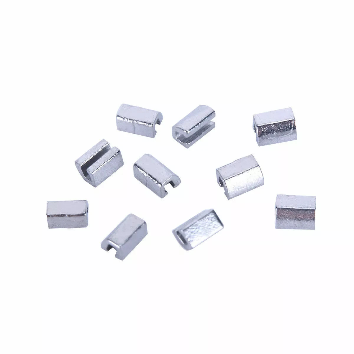 10 Pcs/Bag Crimpable Hook Dental Orthodontic Stainless Steel Split Sliding Stops
