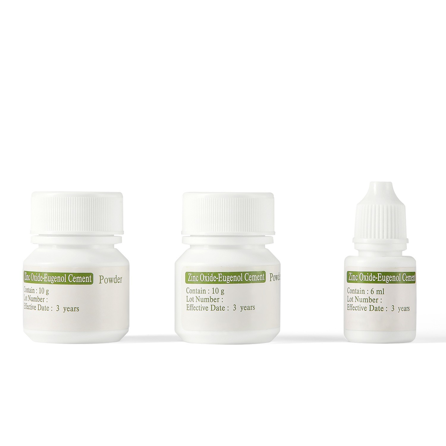 Dental Zinc Oxide Eugenol Cement Kit Self-Curing for Temporary Crowns & Bridges