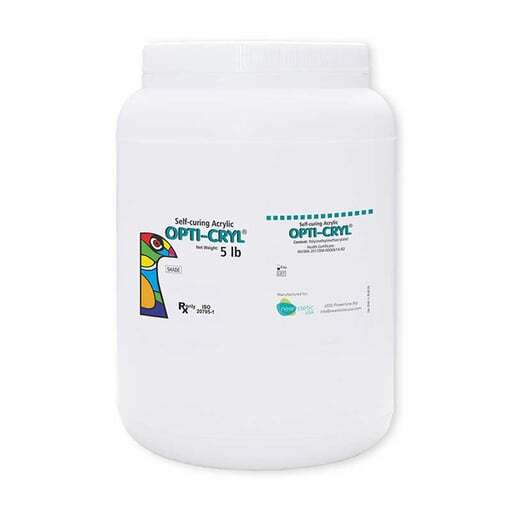 Opti-Cryl Self-Curing Acrylic Resin Powder, Original Shade, 5Lb Bottle