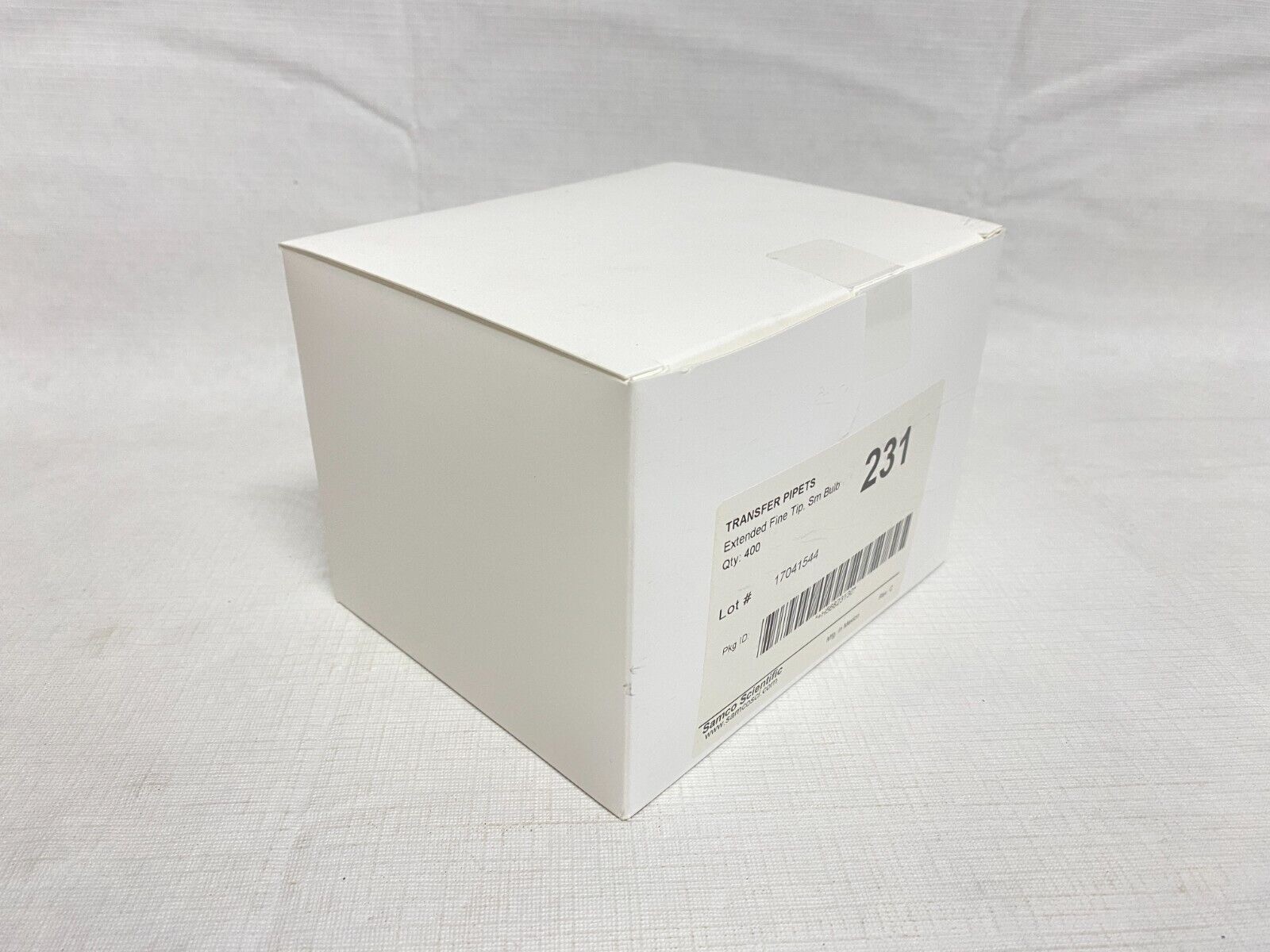 400/Pk SAMCO 1.7mL PE Graduated Disposable Transfer Pipets Non-Sterile Extended