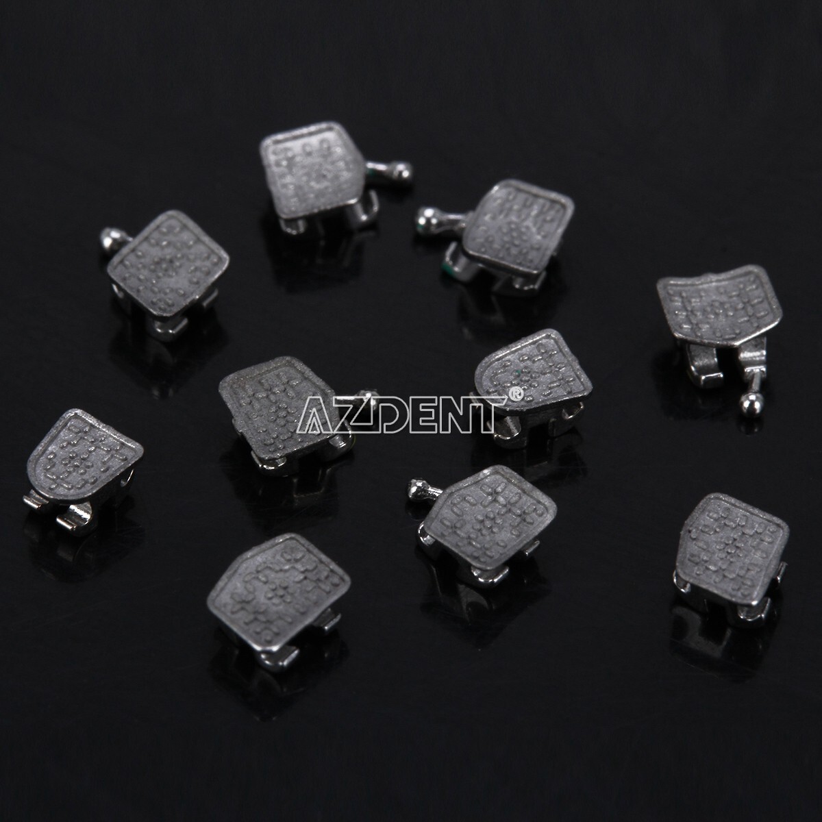 10Box AZDENT Orthodontic Dental Bracket Monoblock MIM Mini Roth.022 345 Hooks