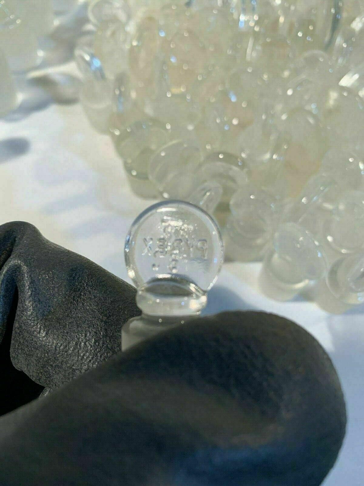73x PCS PYREX 16 ST Pennyhead Inner Stopper Standard Taper Solid Glass – USED