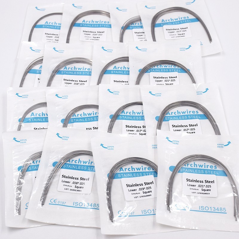 Dental Stainless Steel Arch Wire Round/Rectangular Ovoid/Natural/Square Form