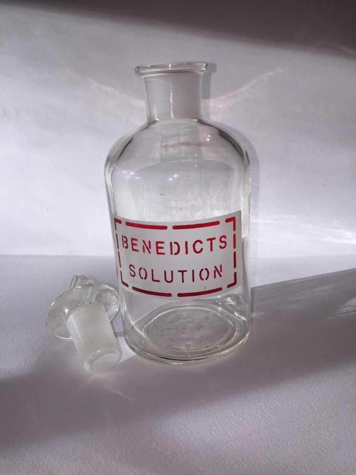 Pyrex reagent bottle w/T/S24 glass stopper 500mL Set(2) SEE LABEL CHOICES BELOW
