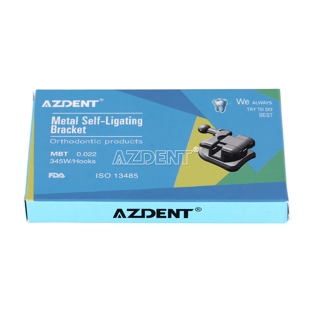 AZDENT Dental Orthodontic Self-Ligating Brackets Braces Mini MBT/ Roth 022