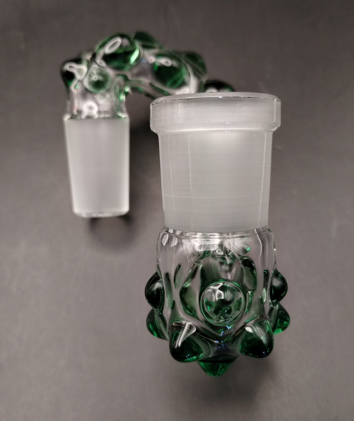 Emerald Green 18mm Female-Male Glass Drop Down Attachment Adapter