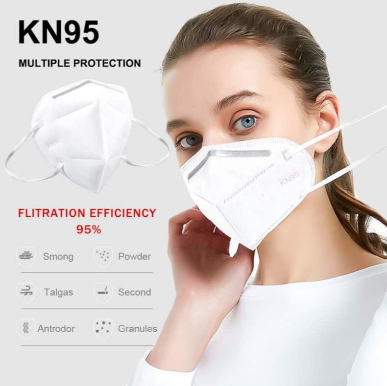 KN95 Protective 5 Layers Face Mask 50 PACK Disposable Mask