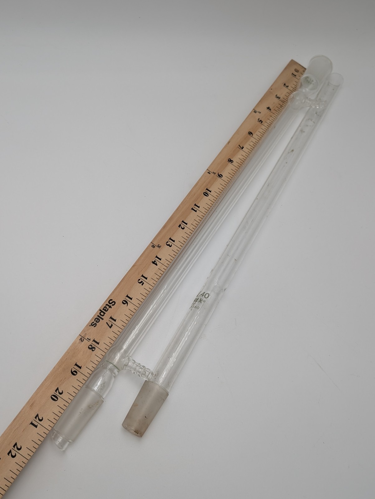 Vintage 24/40 Glass 21″ Distillation Condenser Mixed Lot