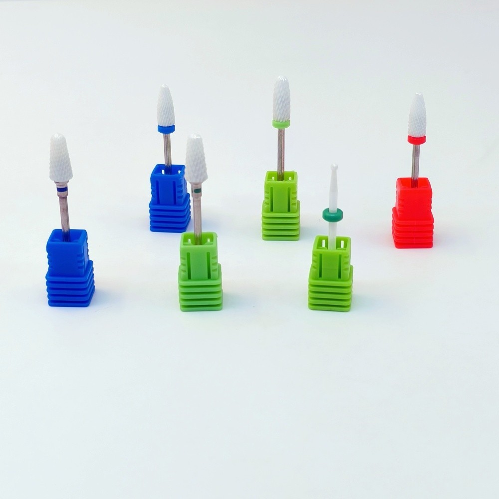 Dental Lab White Zirconia Ceramic Burs for Micro Motor HP Polishing Acrylics etc