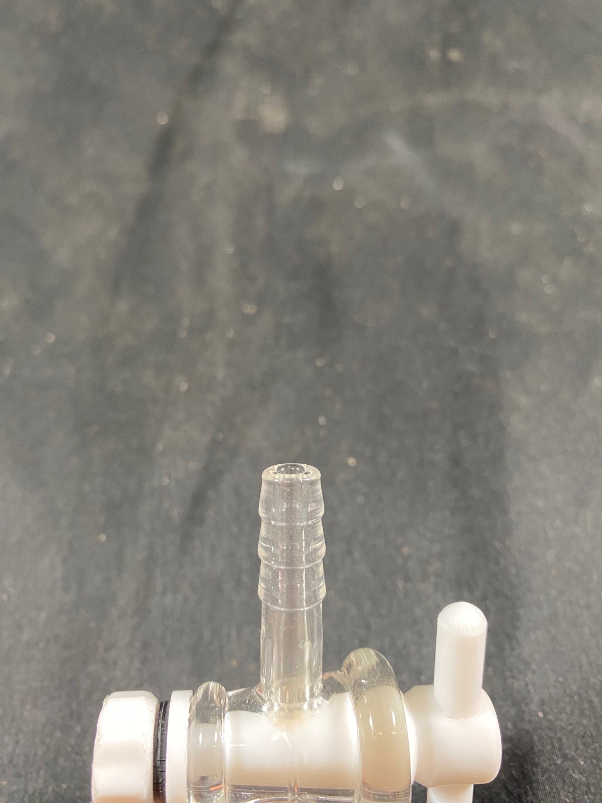 CHEMRUS Glass 7/10 20-400 Thread Stopcock Cleanse-Free Vacuum Adapter CR-2028-04