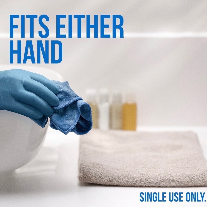 EQPT Nitrile Gloves Blue Powder-Free 150ct 2 Pack Industrial Disposable