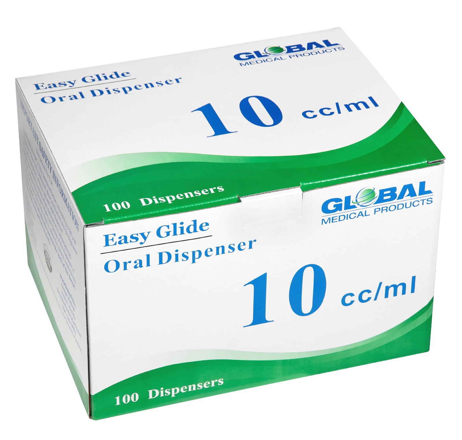 Global Medical Products – 10cc ORAL Syringe – QTY 100 – Sterile – NO TIP CAPS