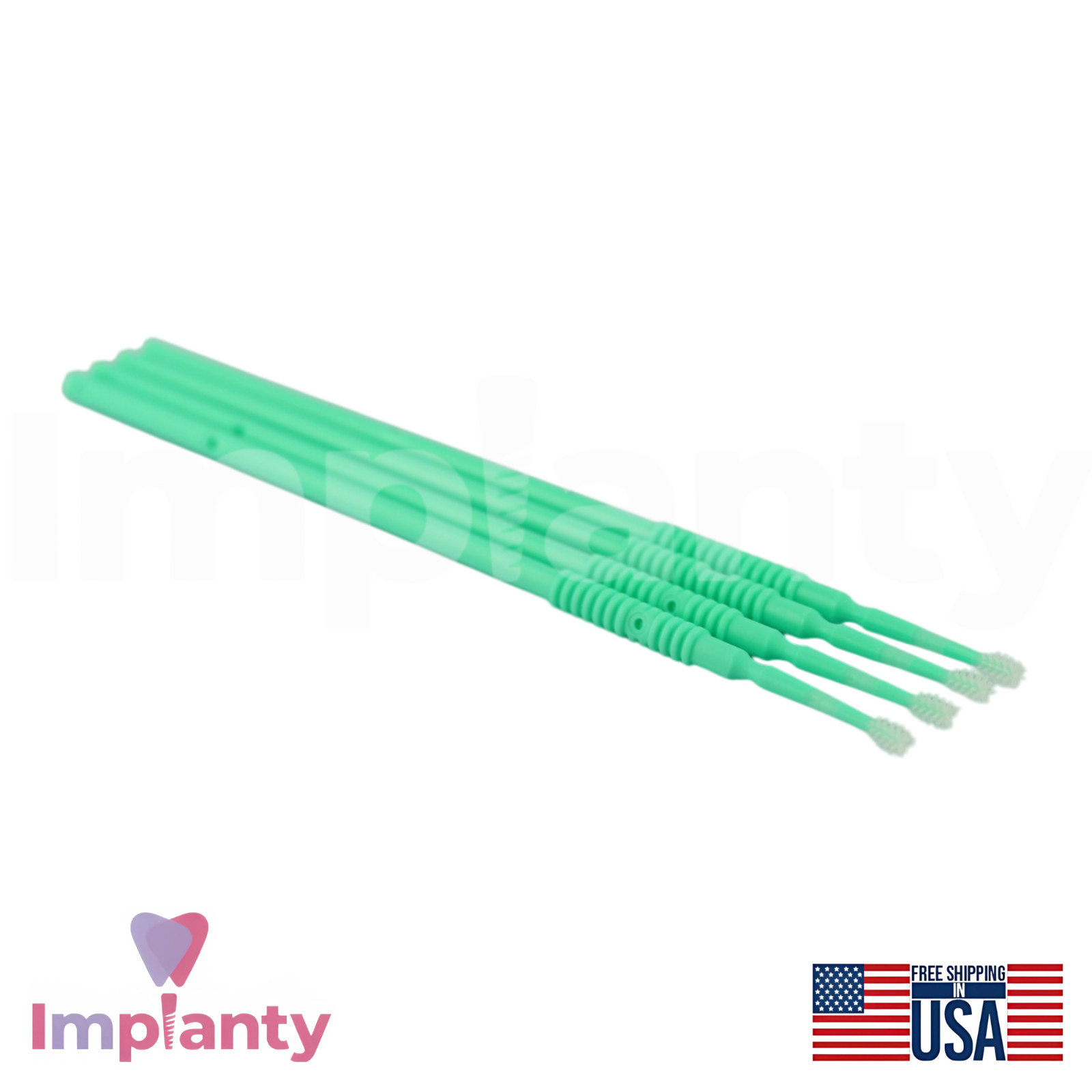 Micro Applicator Flock Free Brushes 50pcs Elastomer Bristles Material Placement