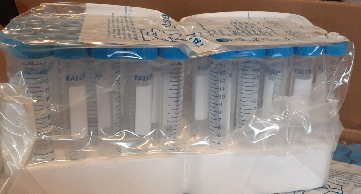 Falcon 15 mL / 17x120mm Conical Centrifuge Tubes (50sealed rack )352097 (EXP 26)