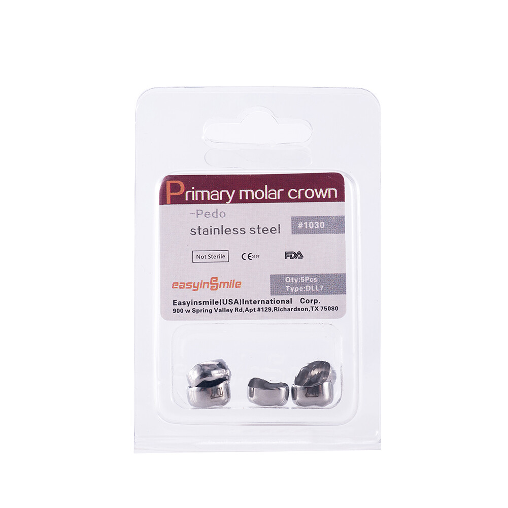 Pediatric Stainless Steel Primary Molar Crowns 5/48/96pc Dental Kids Restoration
