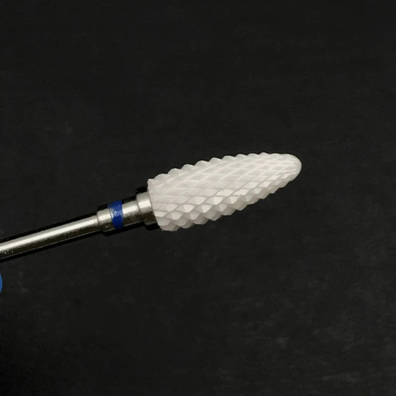 5pc Dental Lab Zirconia Ceramic Burs Bullet Shape 3/32 HP Shank Polisher Drills