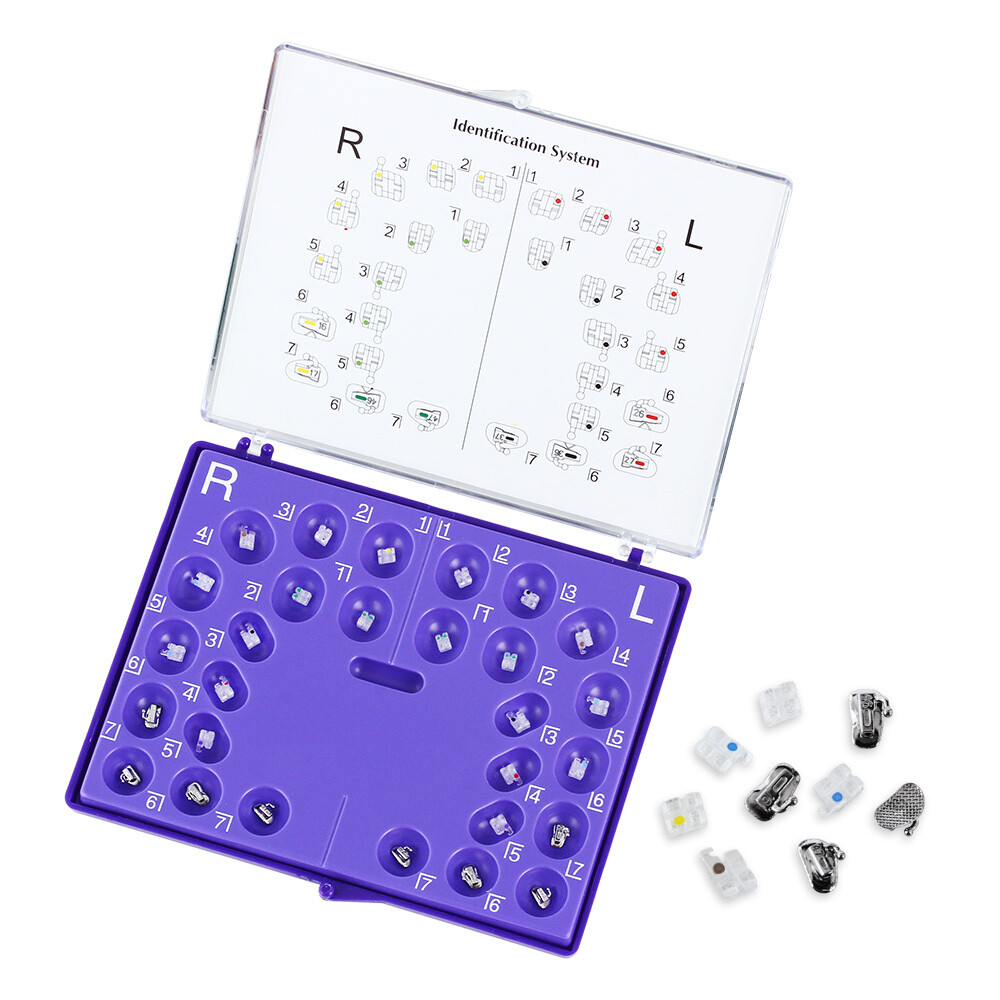 AZDENT Dental Ortho Sapphire Bracket Buccal Tubes Mini roth/MBT.022 Hooks 345