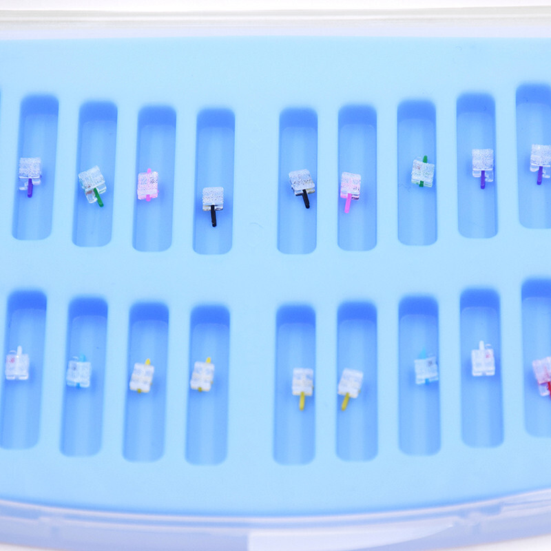 20 Pcs Dental Monocrystalline Sapphire Braces Ceramic Bracket Ortho Roth 022 345