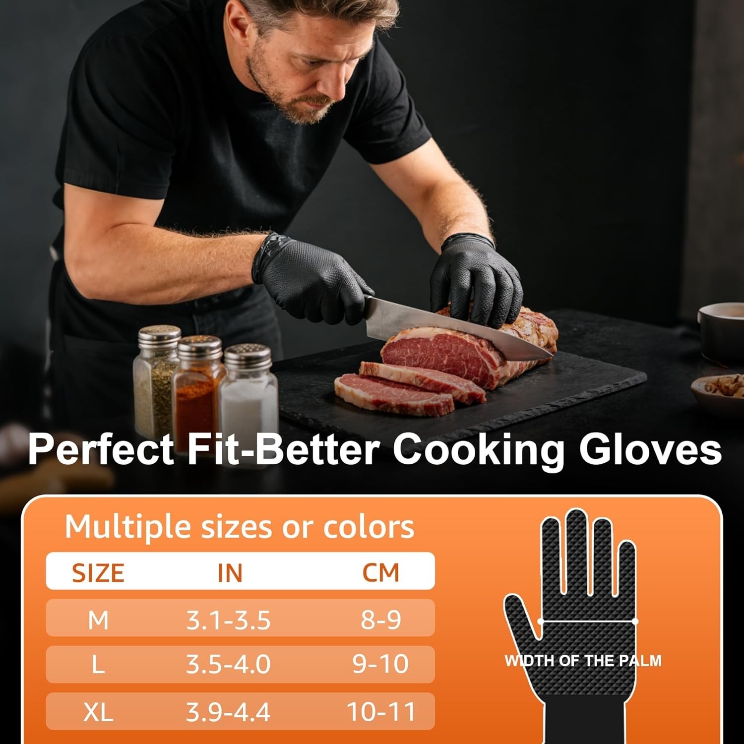10mil Nitrile Gloves Thick,Industrial Disposable Gloves with Diamond Textured…