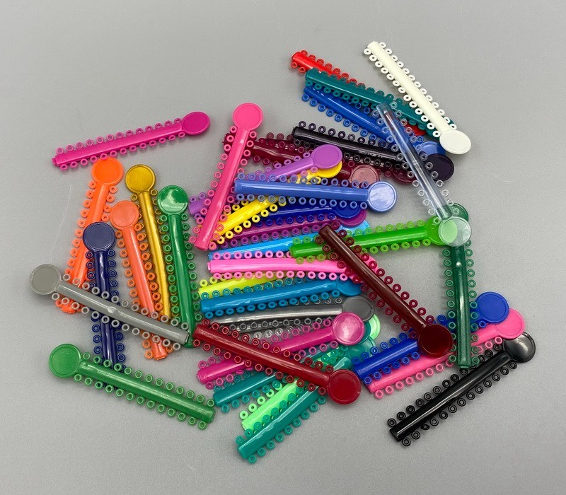 1 bag Dental Orthodontic Elastic Ligature Ties Rubber Bands for Brackets Brace