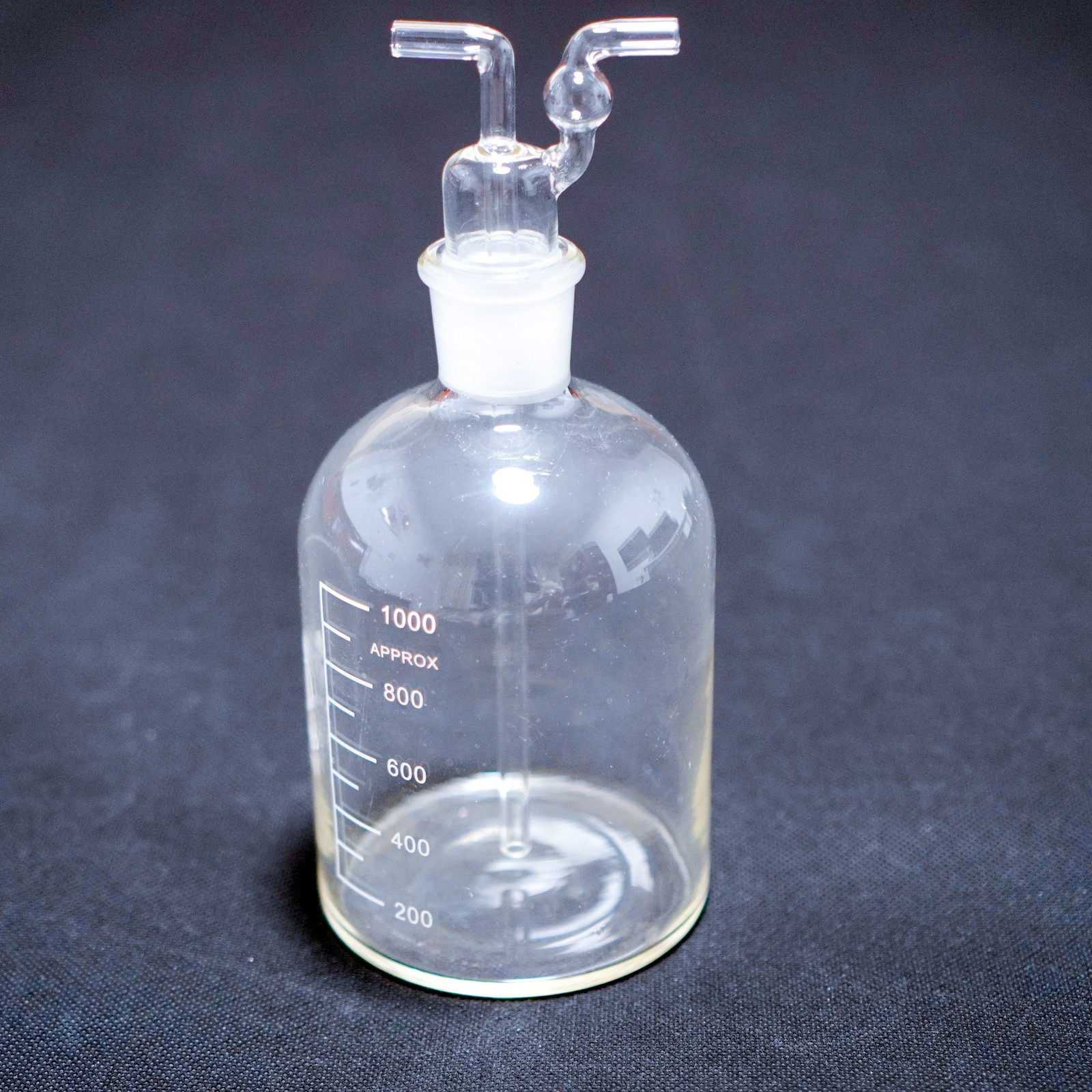 Lab glass gas wash bottle washing bottle 1000 ml, 250 ml, 500 ml lab glassware