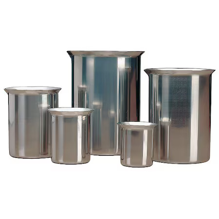 Beaker, Stainless Steel, Low Form, 1, 200 Ml / 40.6 Oz Capacity, 81200