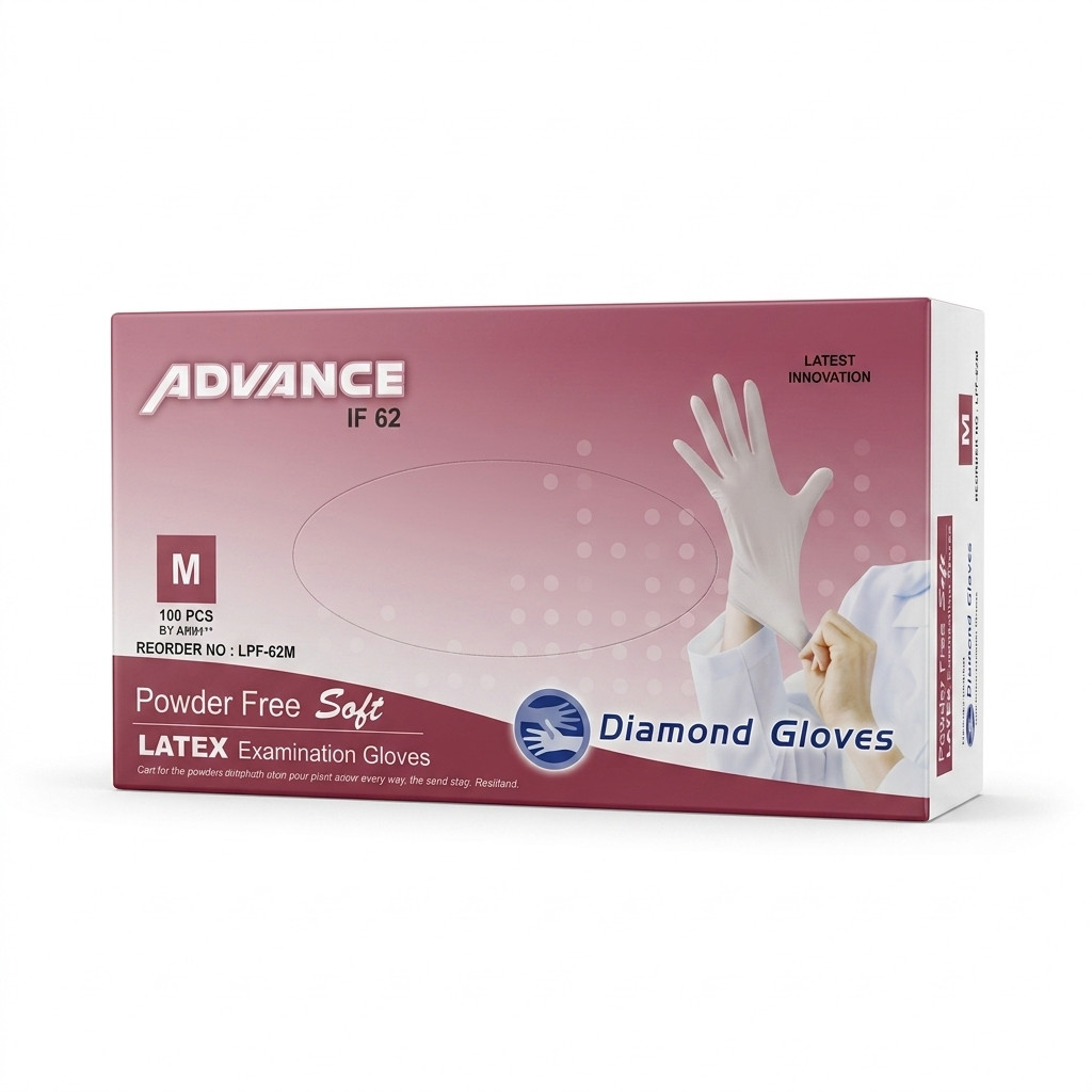 1000 Pcs Latex Exam Gloves White 6 Mil Powder FREE Dental All Size S, M, L, XL