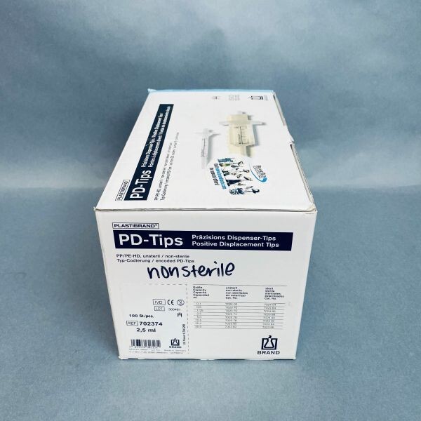 Plastibrand PD-Tips Pipette Tips 2.5 ml BrandTech Box of 100 Tips