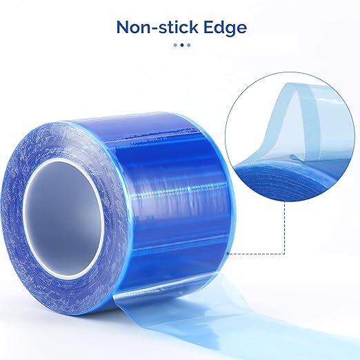 JMU 4″ x 6″ Medical Dental Barrier Film Tattoo Tape Adhesive Roll 1200 Sheets