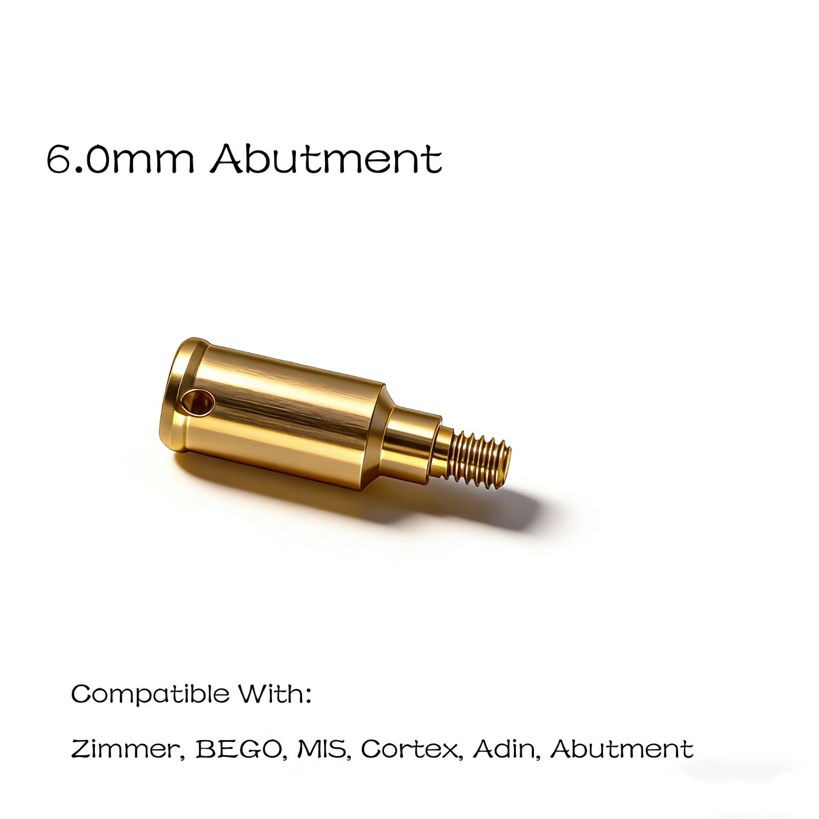 Titanium Dental locator Attachment abutment for Zimmer TSV Inter Hex 3.5/4.5mm