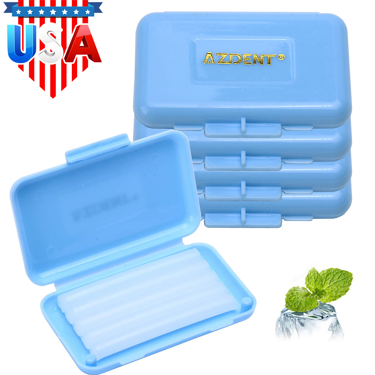 USA Dental Orthodontic Scented Wax Mint Scent for Brackets Braces Gum Irritation