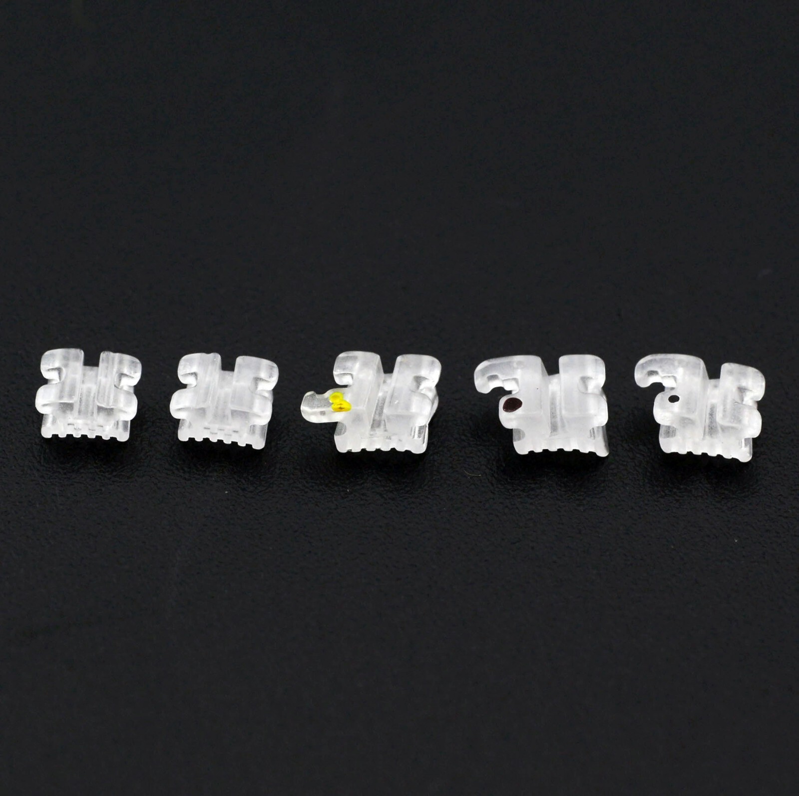 Dental Orthodontic Ceramic Brackets Clear Braces Elegan I MBT Roth 022 345 5-5