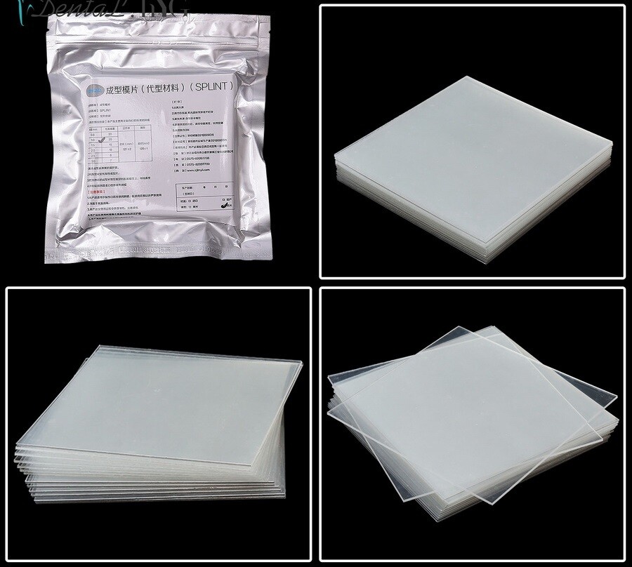 Dental Orthodontic Plastic Retainer Splint Vacuum Thermoforming Sheets Hard soft