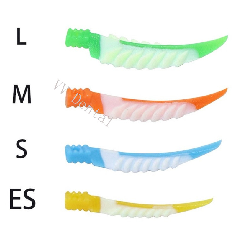 100pcs/box Mix Dental Interdental Wedges Sealing Composite Wedge Silicone