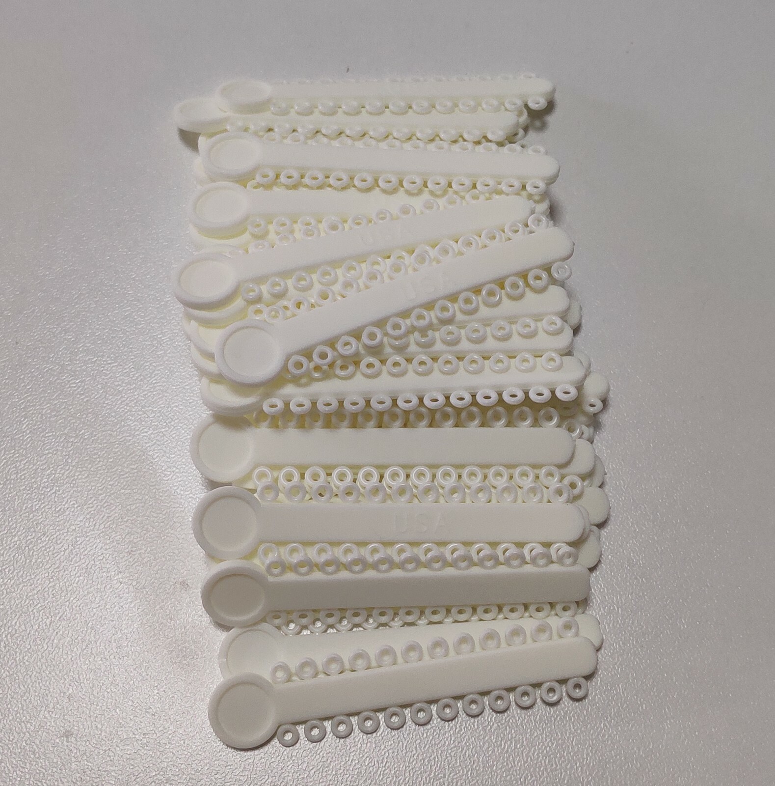1Pack/1008pcs Dental Ligature Ties Orthodontic Elastic Rubber Bands 38 Colors