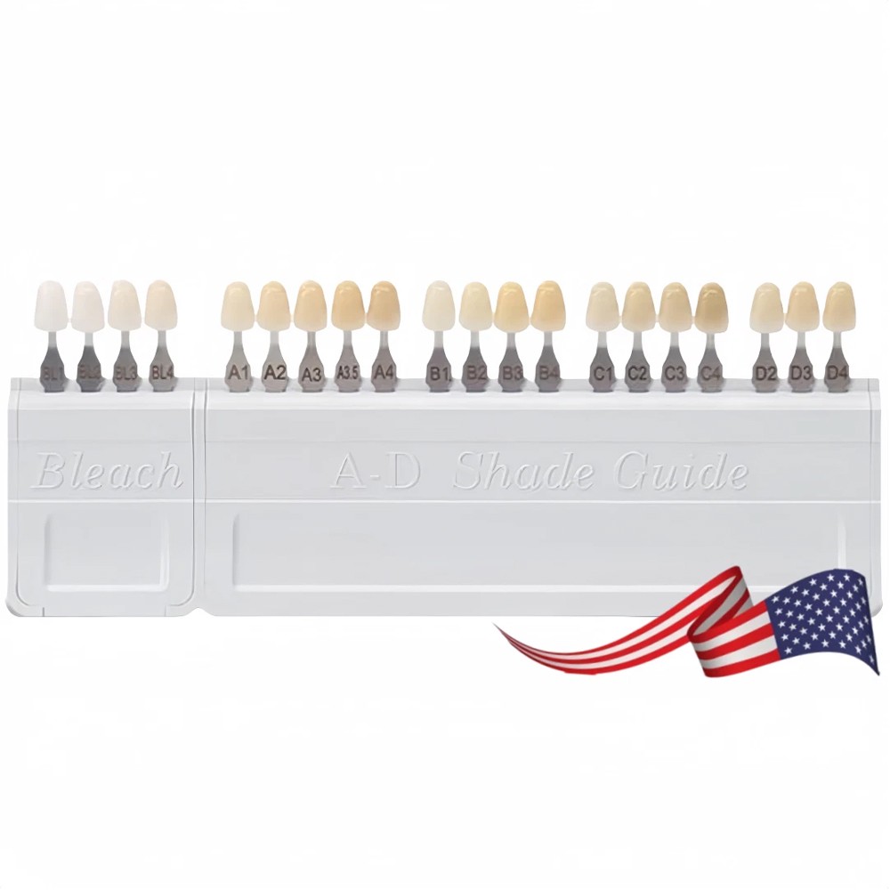 New 1 Set For VITA Classical Dental Shade Guide with Bleached Shades Clip