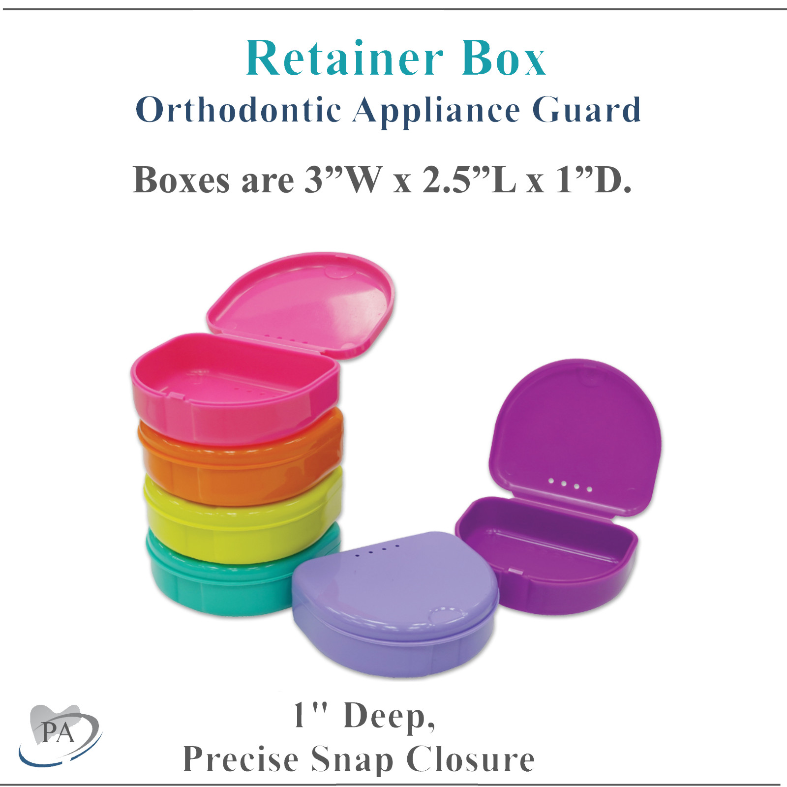 Dental Retainer Box Mouthguards, retainers, Bleaching trays & Splints 1 – 200/Cs