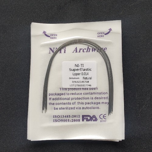 Dental Orthodontic Super Elastic NITI Arch Wires Round Natural Form Arcs Wire