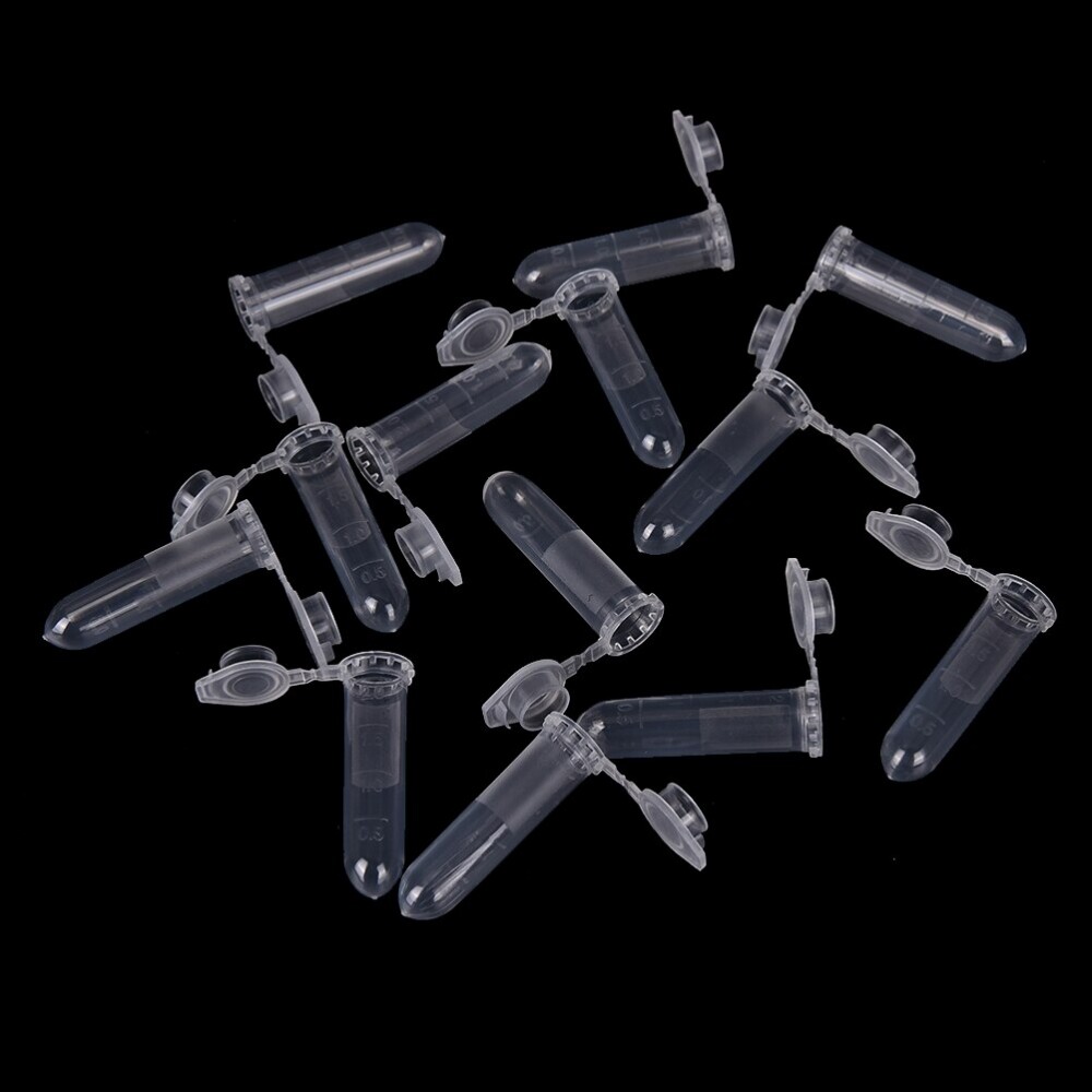 25x 2ml Graduated Centrifuge Microcentrifuge Plastic Vial Test Tubes Clear Lab