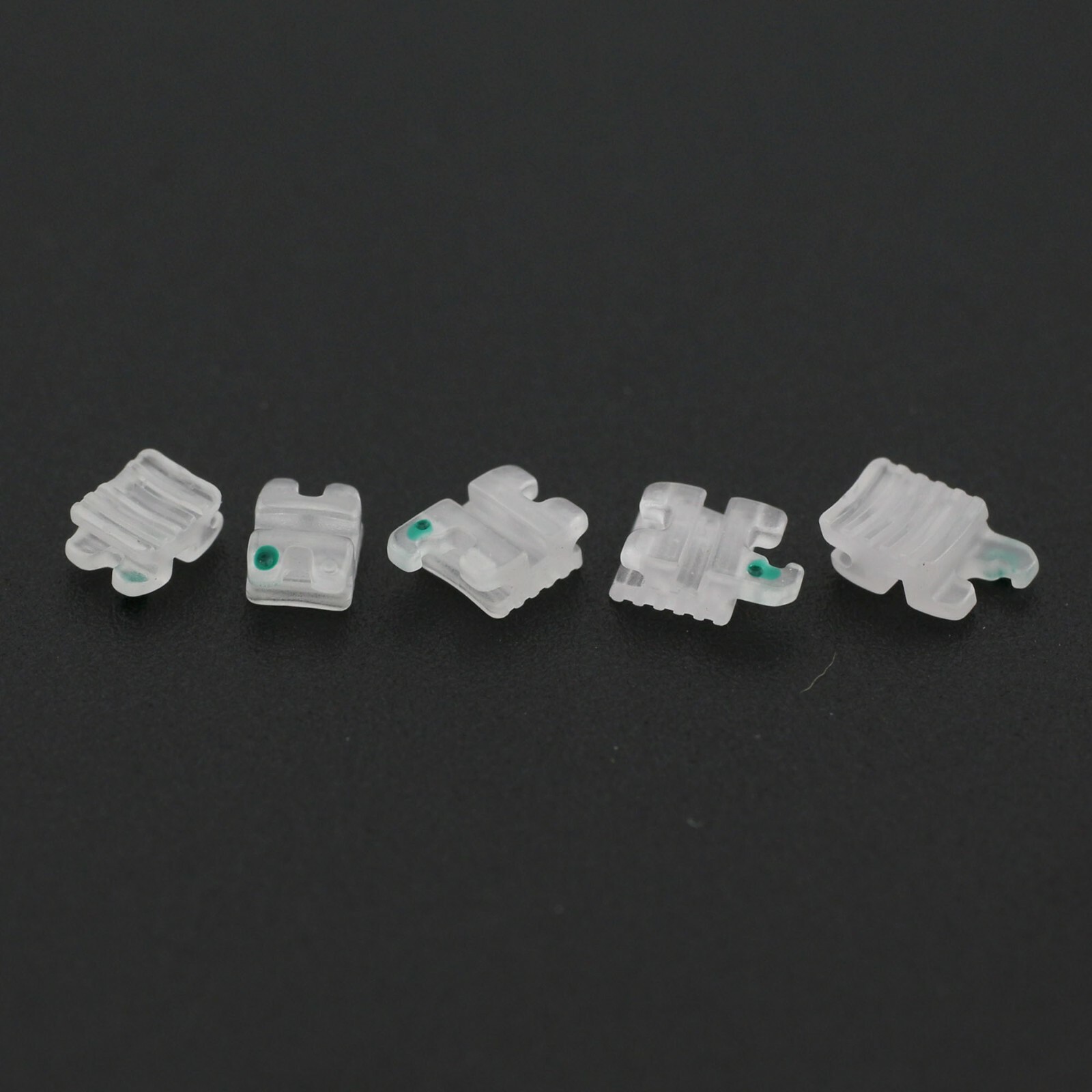 Orthodontic Aesthetic Bracket Ceramic Sapphire Clear Brace MBT 022 345W/H 5-5