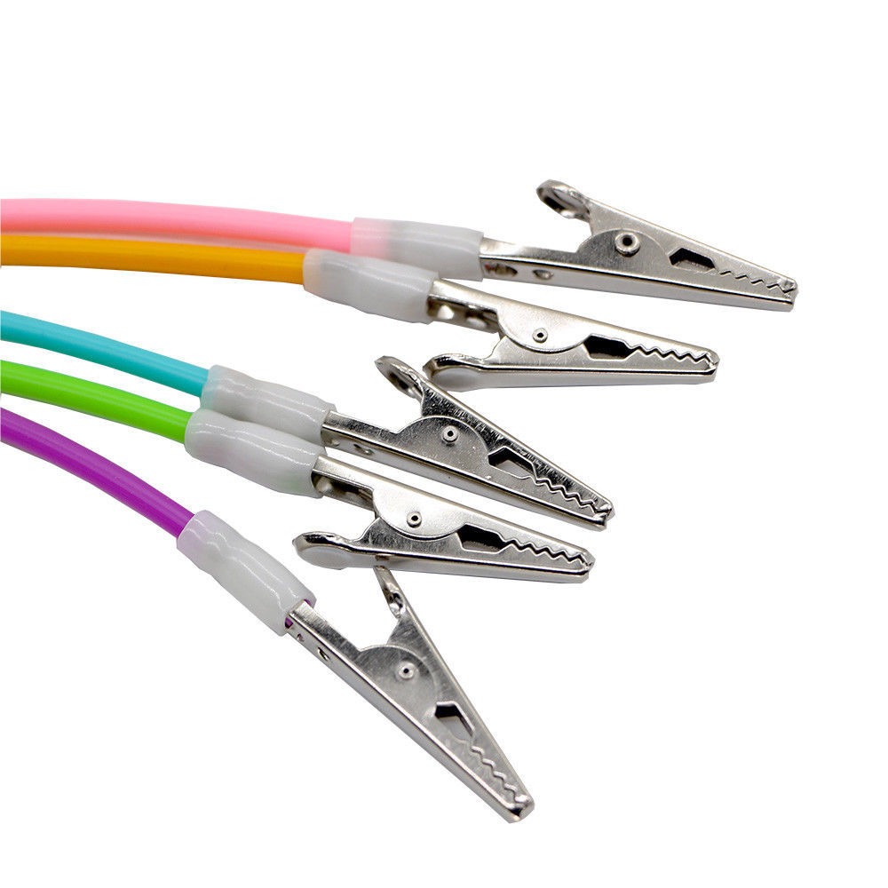 1x Dental Orthodontics Flexible Silicone Bib Clips Cord Napkin Holders 5 Colors