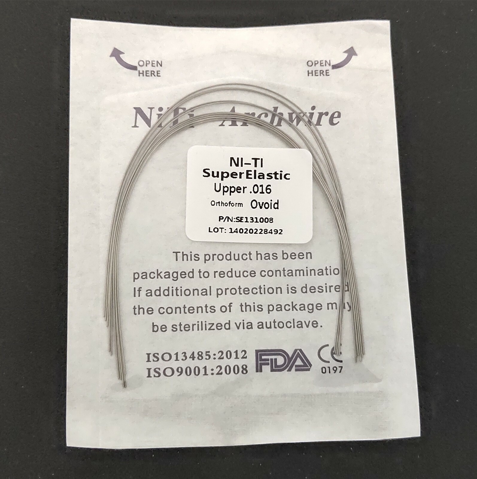 50Pieces Dental Wire Round Super Elastic Niti Arch Wires Ovoid Orthodontics Arcs