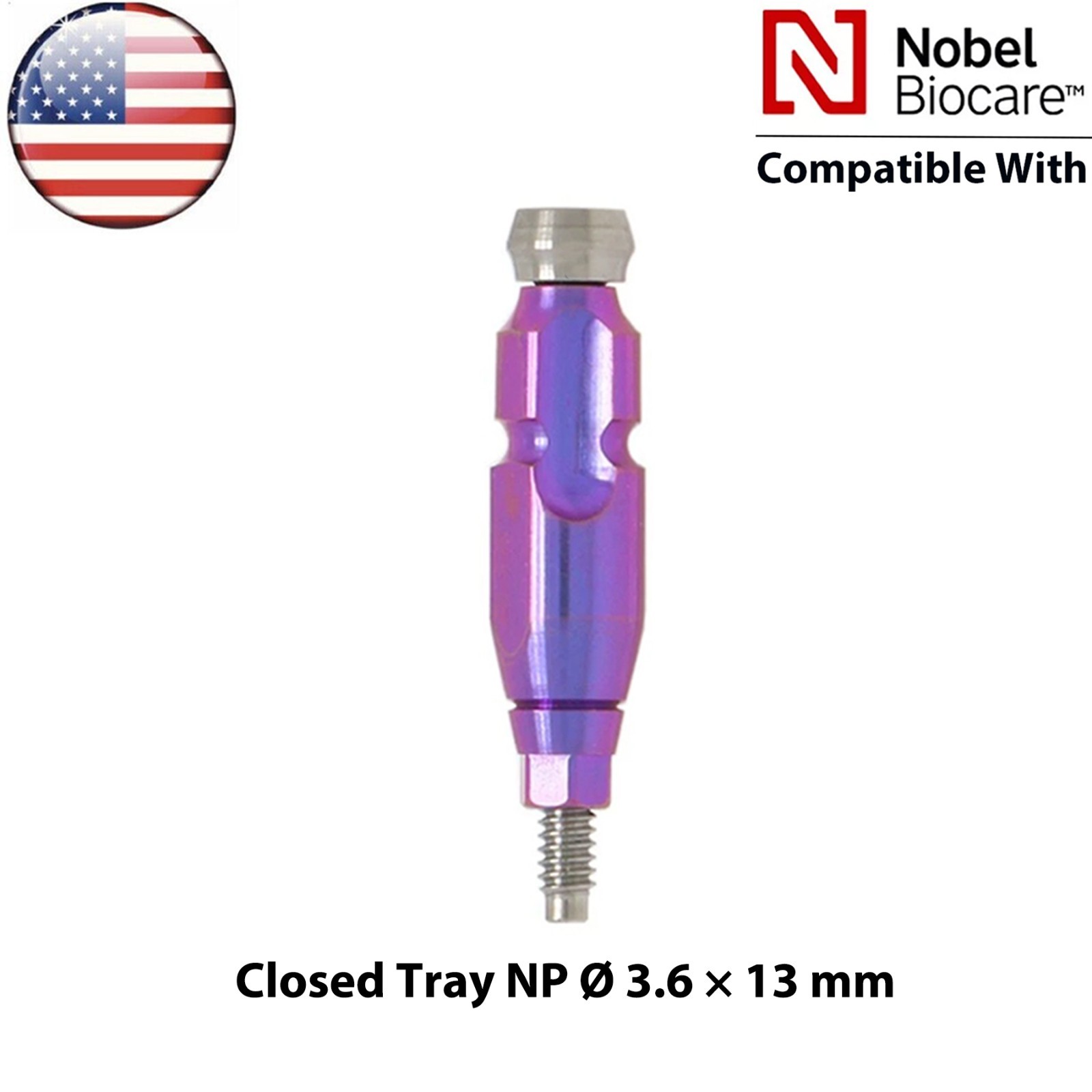 US Nobel Impression Transfer Coping Open/Closed Tray NP/RP Fit Nobel Biocare