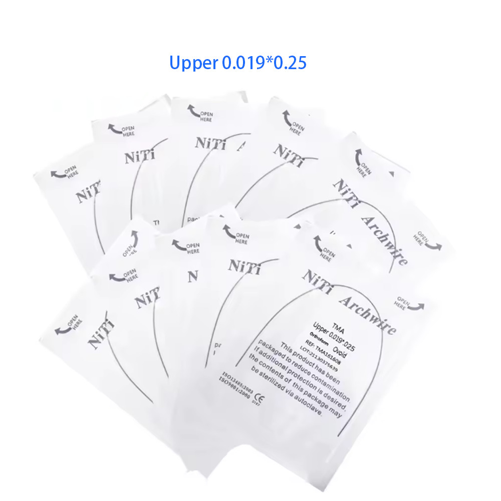 Dental Orthodontic TMA Beta Ti-Mo Arch Wires Rectangular Round Arch Ovoid Form
