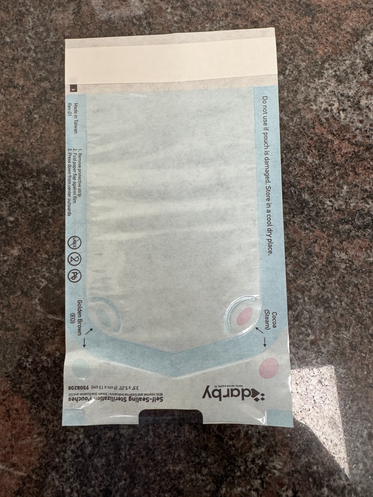 Sterilization Pouches 3.5″ x 5.25″ Darby – 1 Box (200/box)