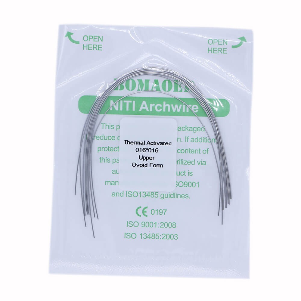 5×Dental Orthodontic Niti Thermal Activated Rectangular Arch Wires 16×16 Upper